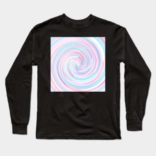 Soft Swirl Pastel Arrow Pattern Long Sleeve T-Shirt